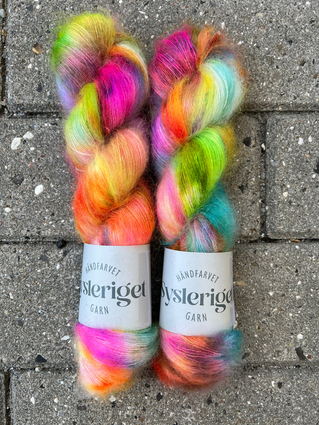 Sysleriget Silk Mohair | Clash of the Neons