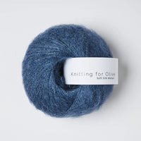 Knitting for Olive | Soft Silk Mohair Blå Jeans