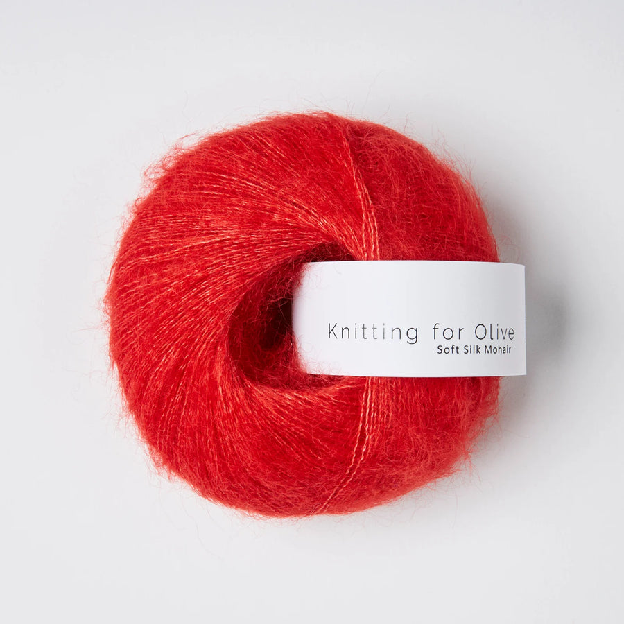 Knitting for Olive | Soft Silk Mohair Ribsrød