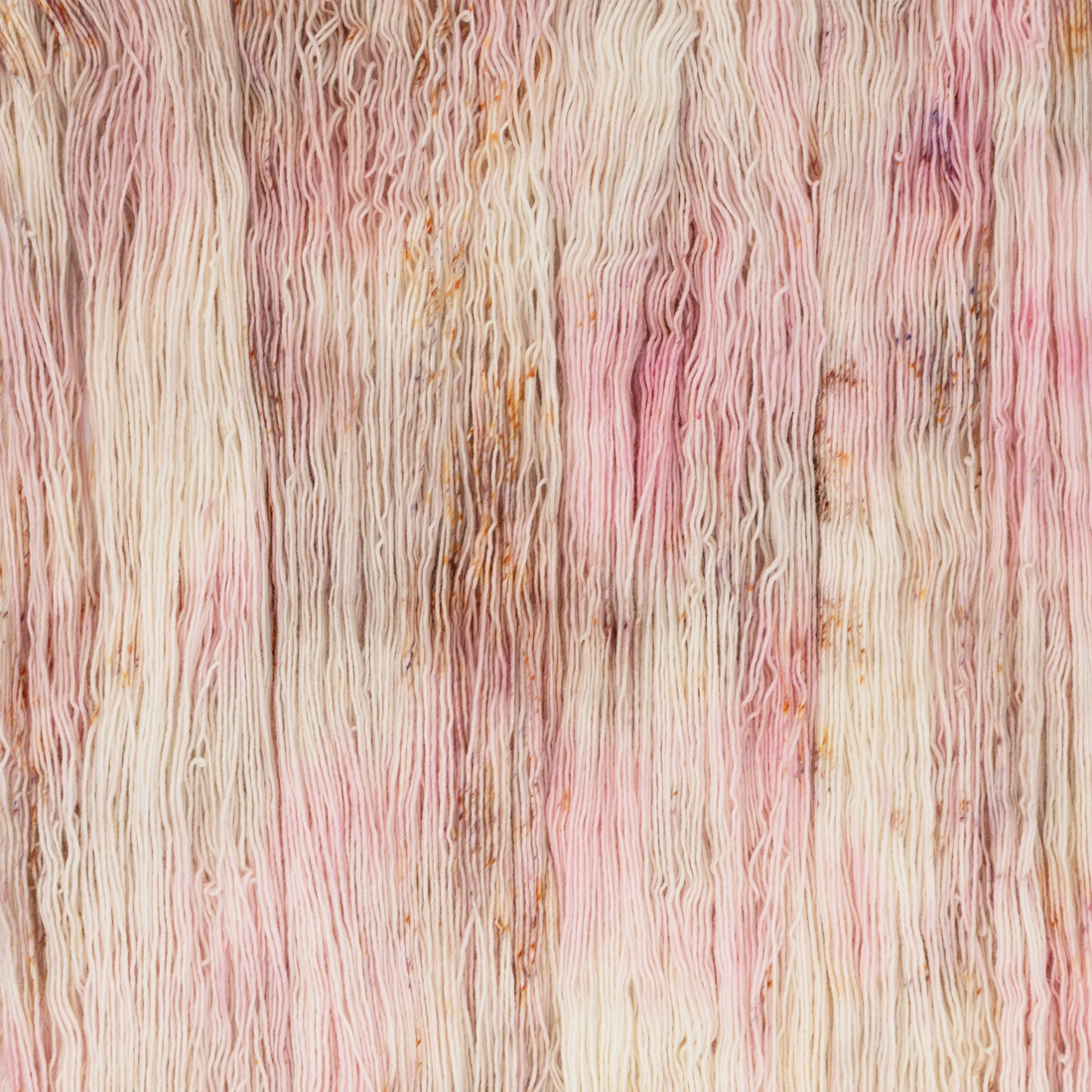 Sysleriget hand dyed yarn in single ply merino wool in the color What's Your Flava?