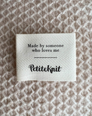 PetiteKnit | Label - Made by someone who loves me