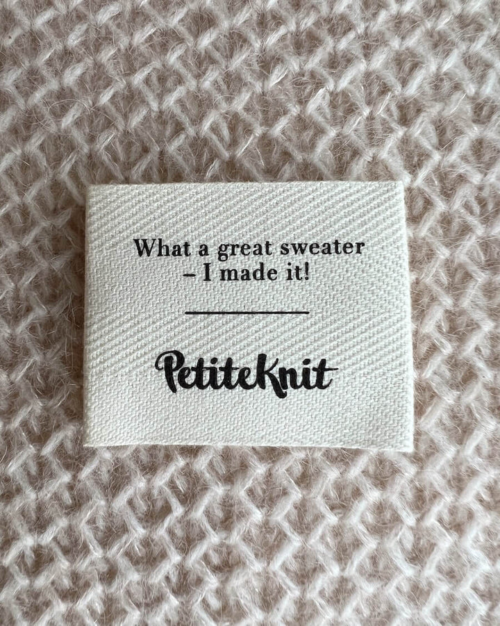 PetiteKnit | Label - What a great sweater - I made it!